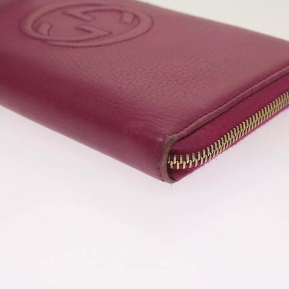 GUCCI Soho Long Wallet Leather Pink 291102 Auth yk11136 - Picture 3 of 16